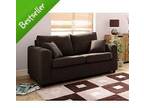 Nearly New Sofa Bed - Chocolate - Exc Cndt Chenille, ....